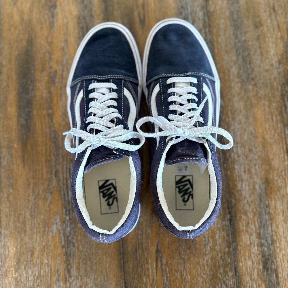 Vans Off The Wall Navy Blue and White Men’s Sneakers/Skate Shoe Size 12 - Picture 7 of 12